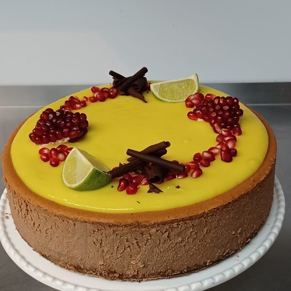 Sernik czekoladowy z lemon curd